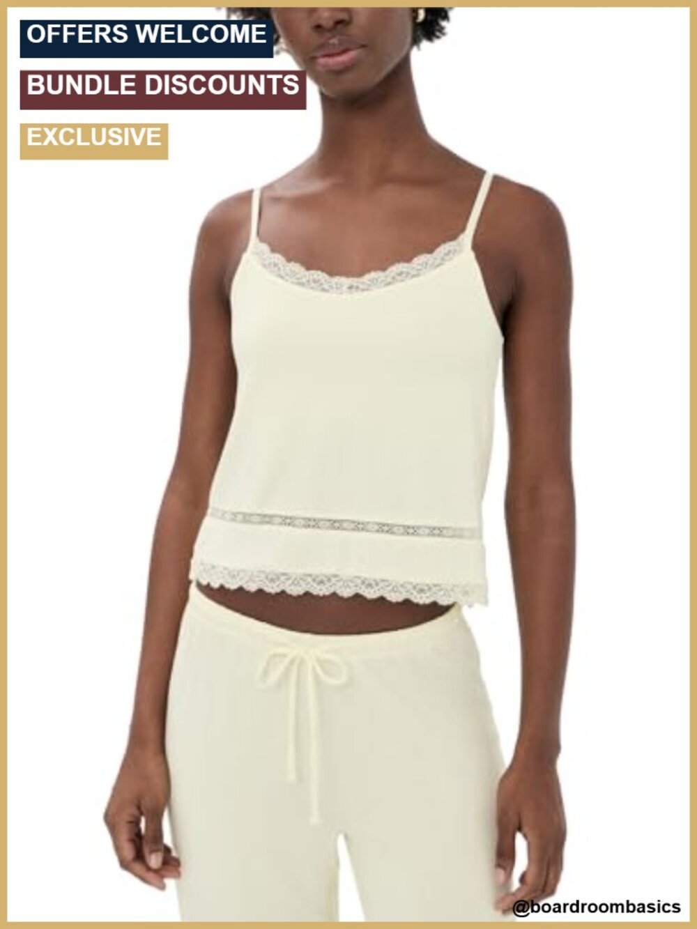 Gigi Crochet Camisole Sleeveless Sweetheart Neck Adjustable Straps Summer Top
